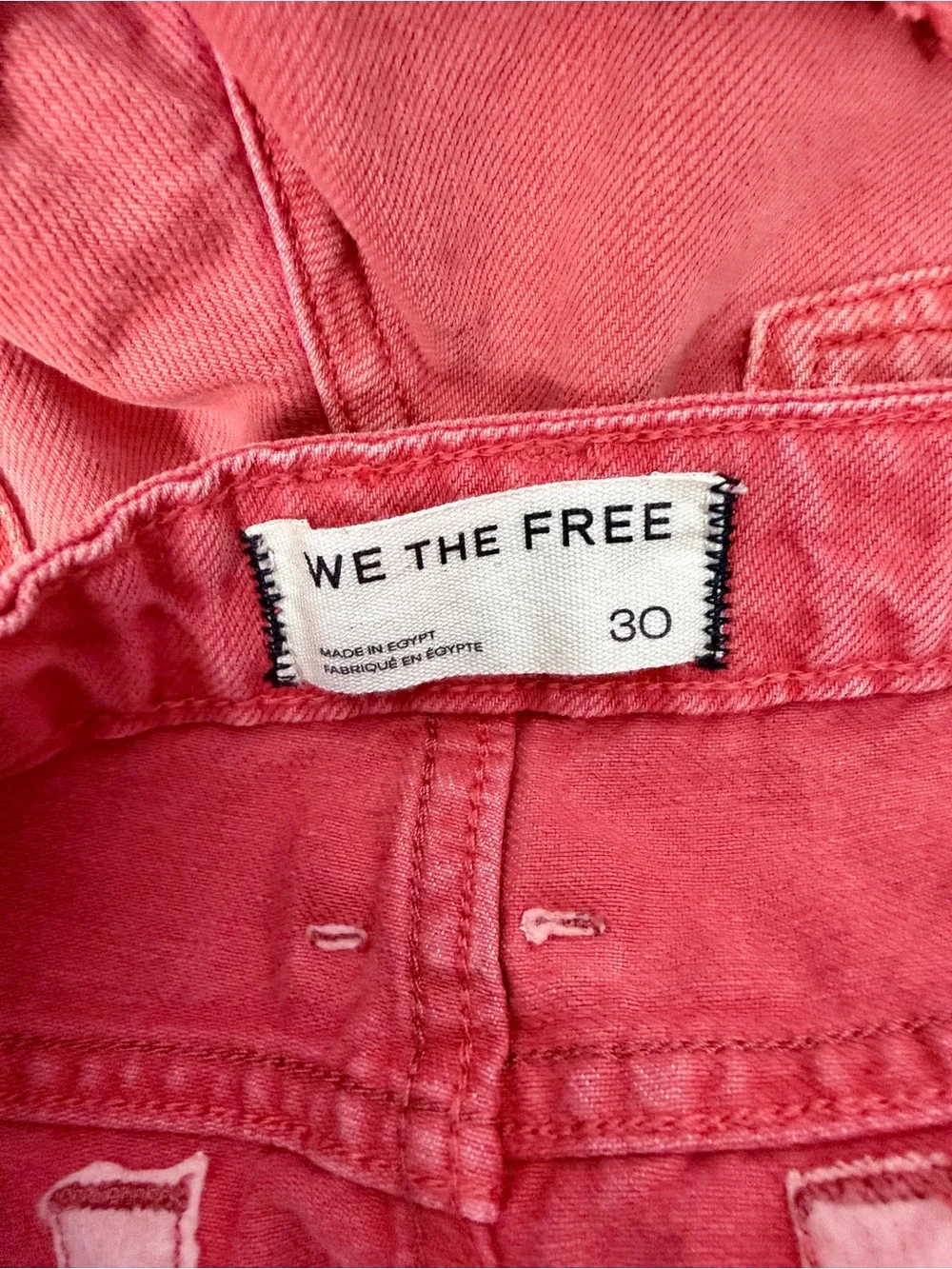 NWT We The Free picante red cali cuffed shortie shorts size 30